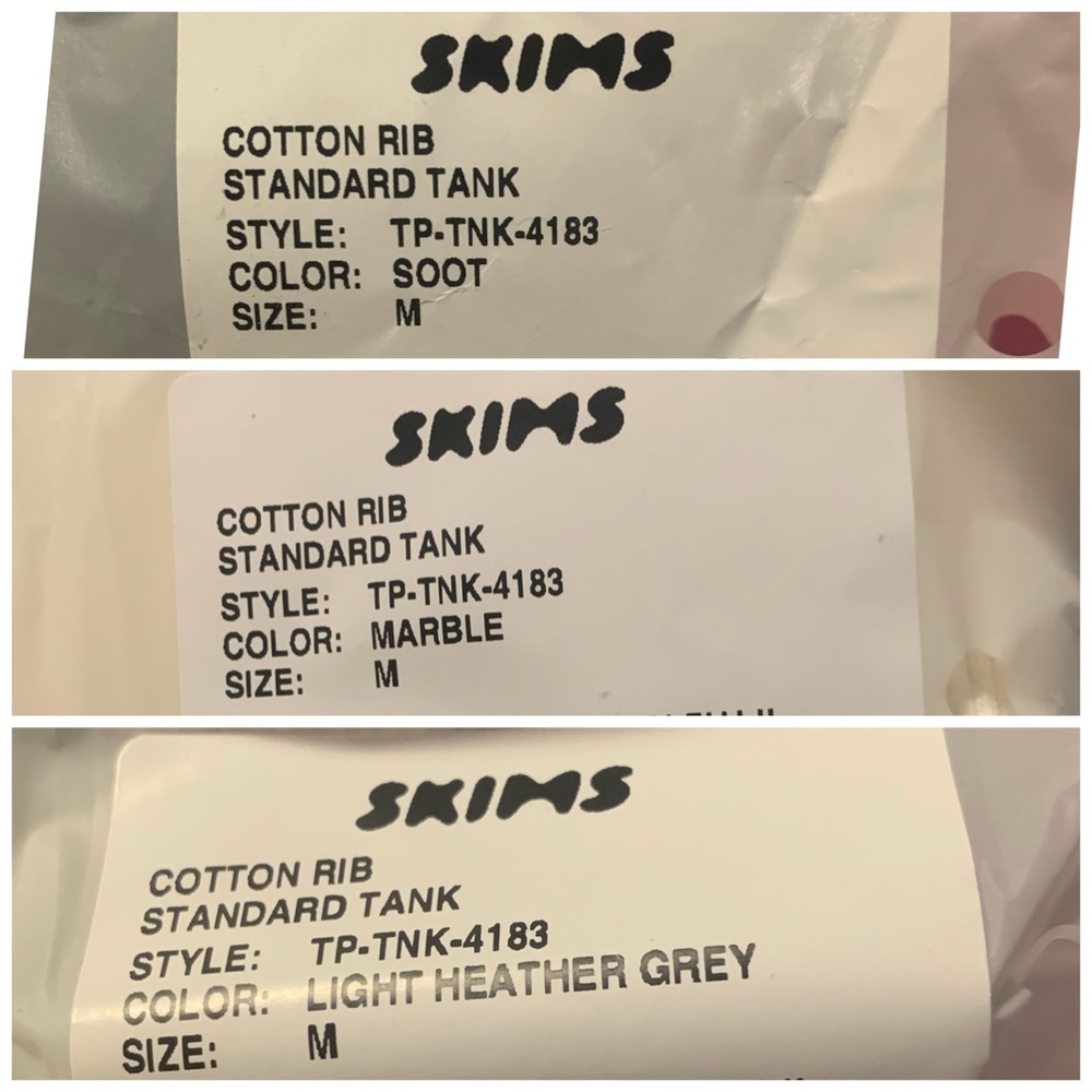 13 Skims Cotton Ribbed Long Tanks